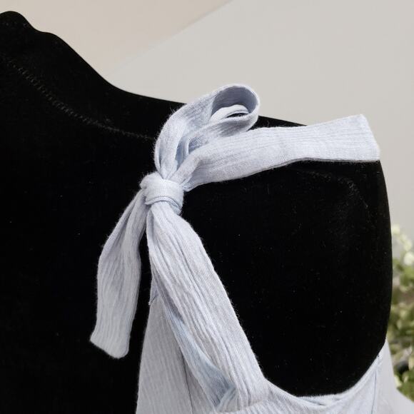 NWT Asos Daytime Shoulder Tie Plunge V Neckline Mini Sundress Sz 2 - Picture 5 of 12